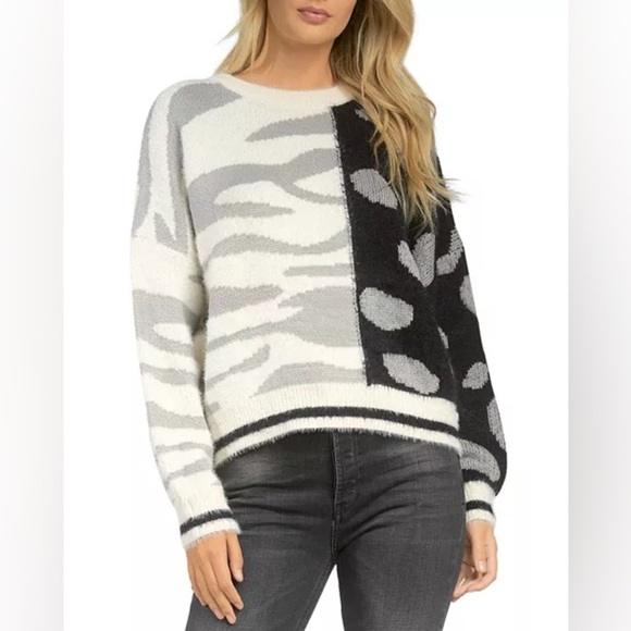 ELAN | Bloomingdale’s Mixed Animal Print Sweater - Small - Picture 3 of 16